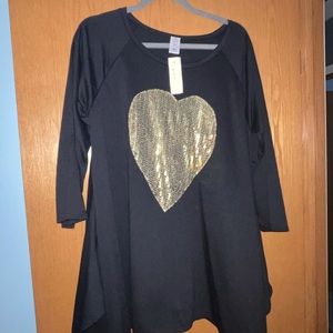 3x heart tunic
